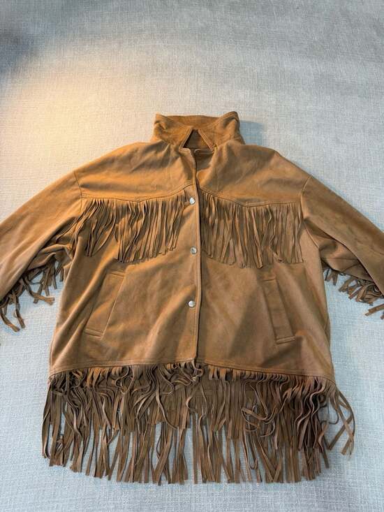 Nasty Gal Jackets & Blazers - Nasty Gal Collection Faux Suede Fringe Western Jacket